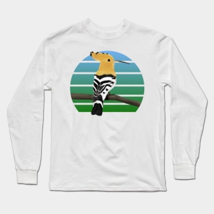 jz.birds Hoopoe Bird Animal Art Long Sleeve T-Shirt